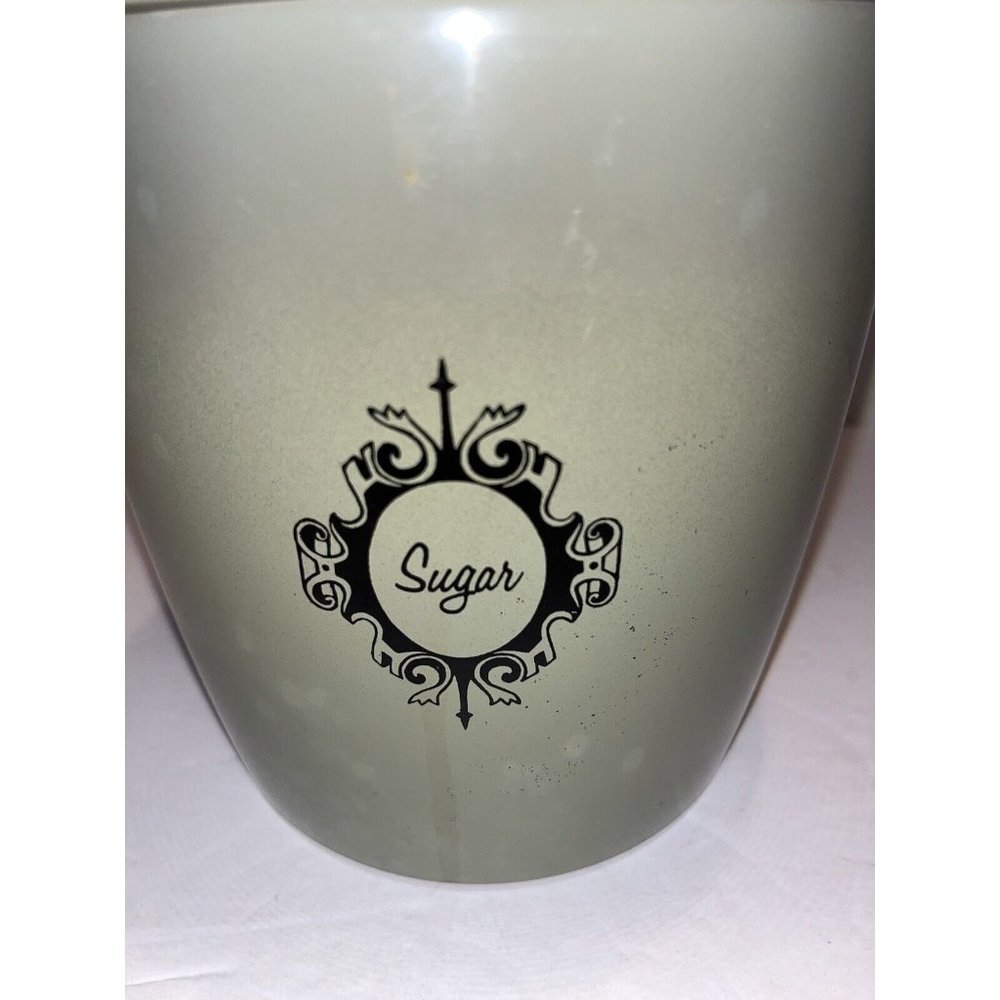 Vintage 1960s Avocado Green West Bend Sugar Aluminum Canister